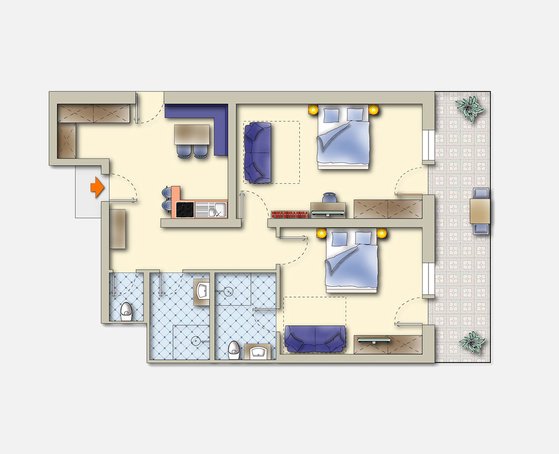 Skizze Apartment A